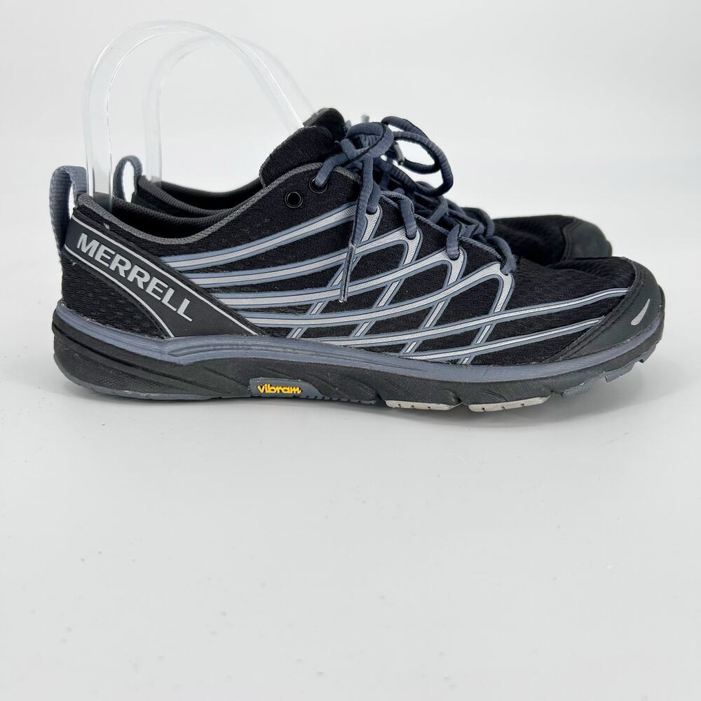 Merrell Bare Access Arc 3 Running Vibram Sneaker Black Silver J06302 Womens 6.5 - Picture 7 of 11